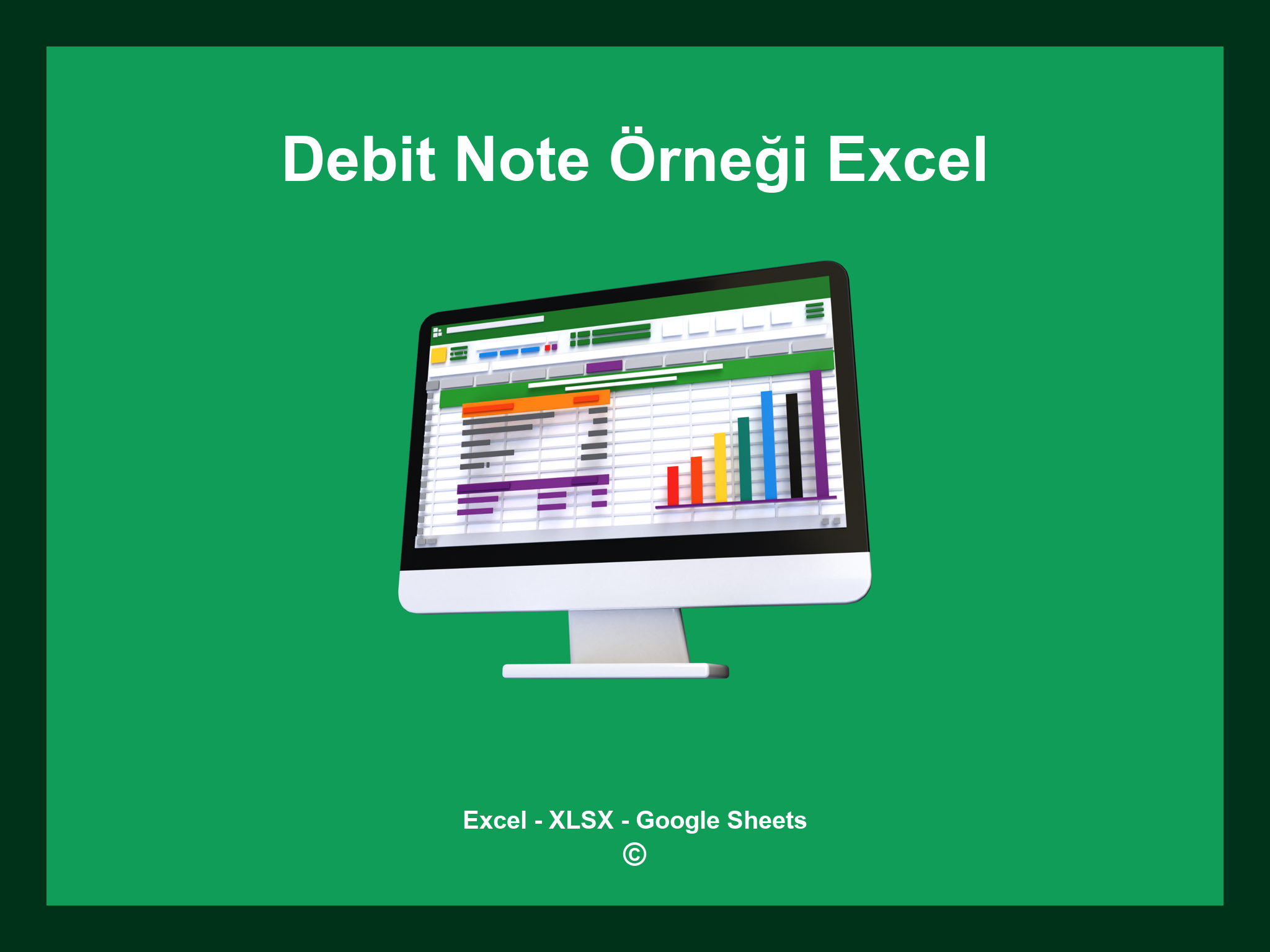 Debit Note Örneği Excel
