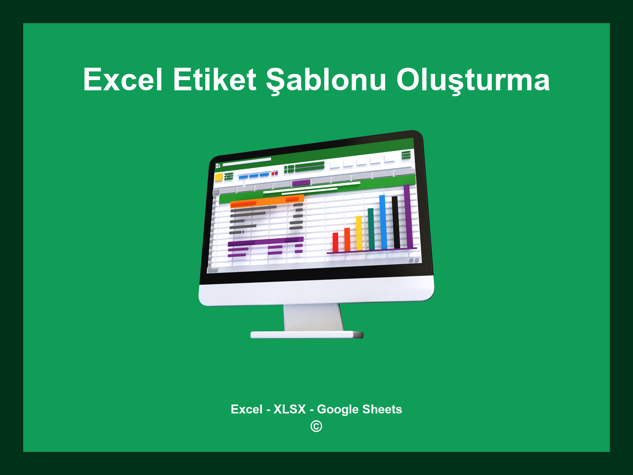 Excel Etiket Şablonu Oluşturma