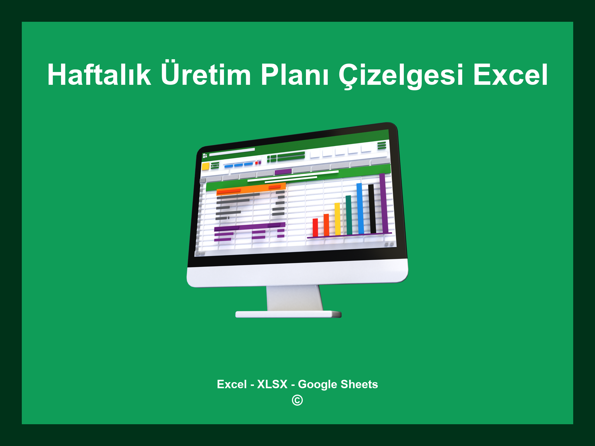 Haftalık Üretim Planı Çizelgesi Excel