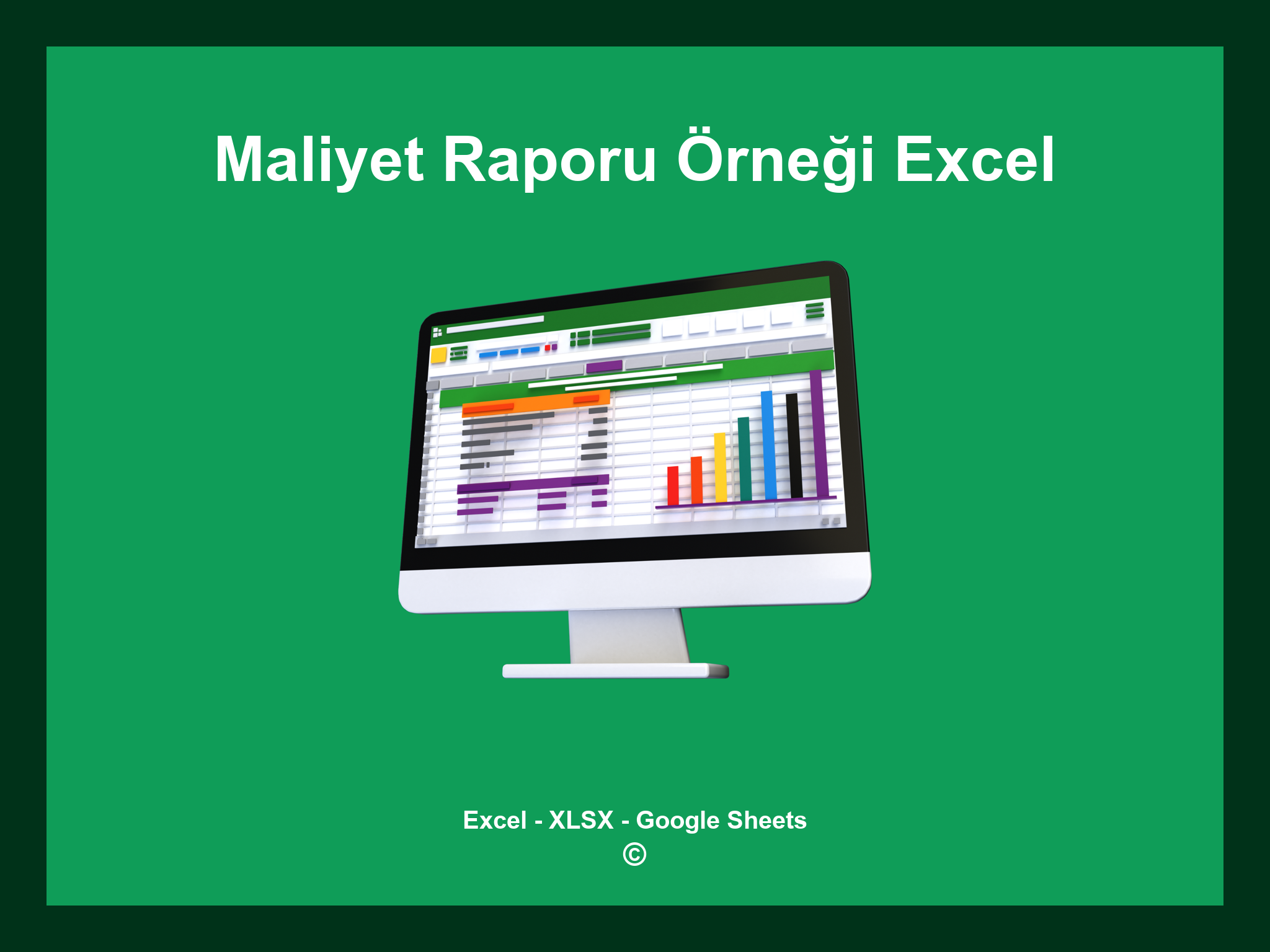 Maliyet Raporu Örneği Excel