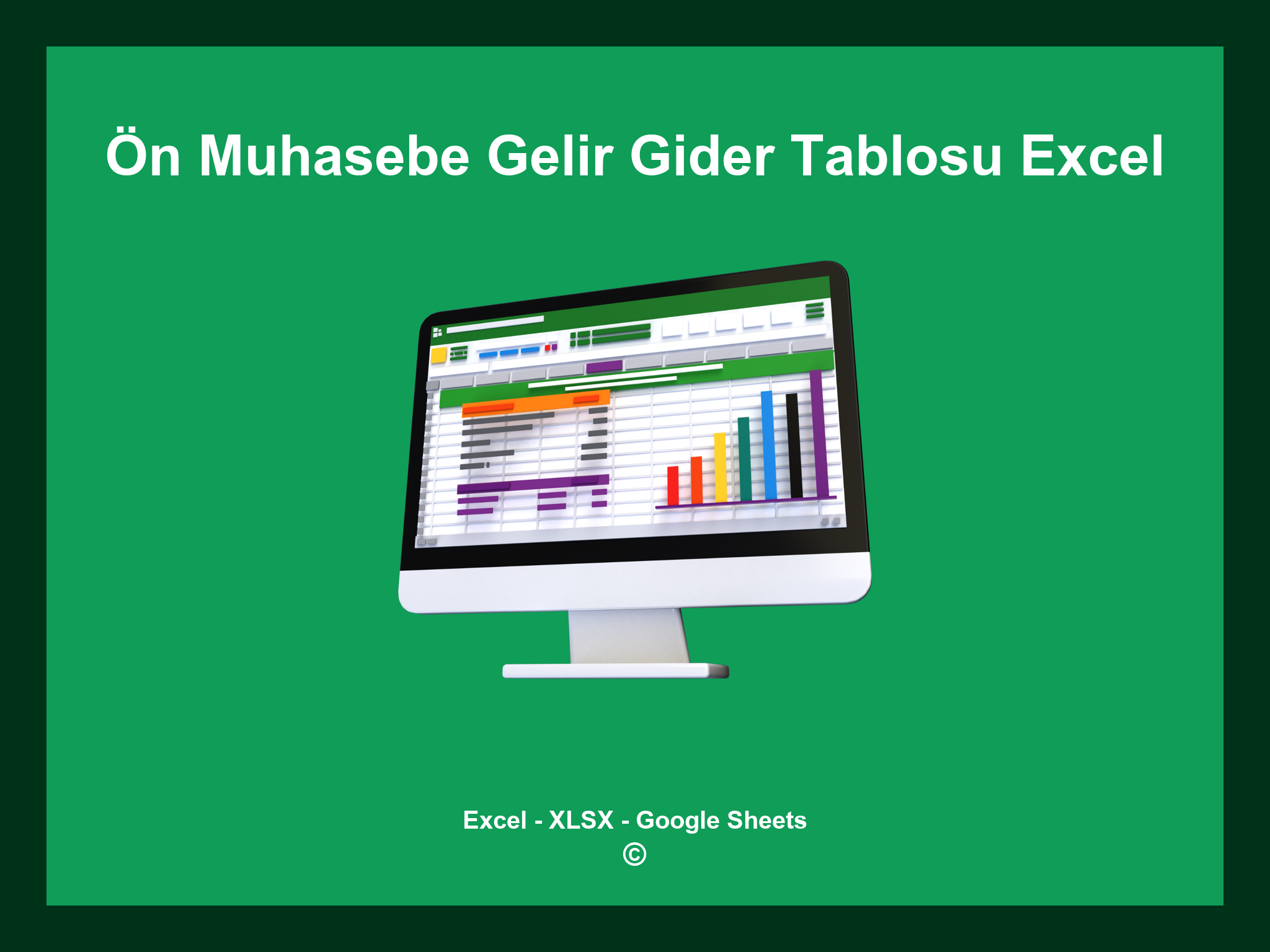Ön Muhasebe Gelir Gider Tablosu Excel