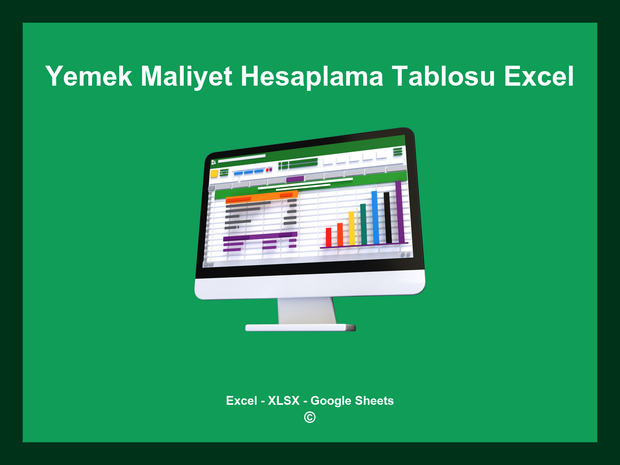Yemek Maliyet Hesaplama Tablosu Excel
